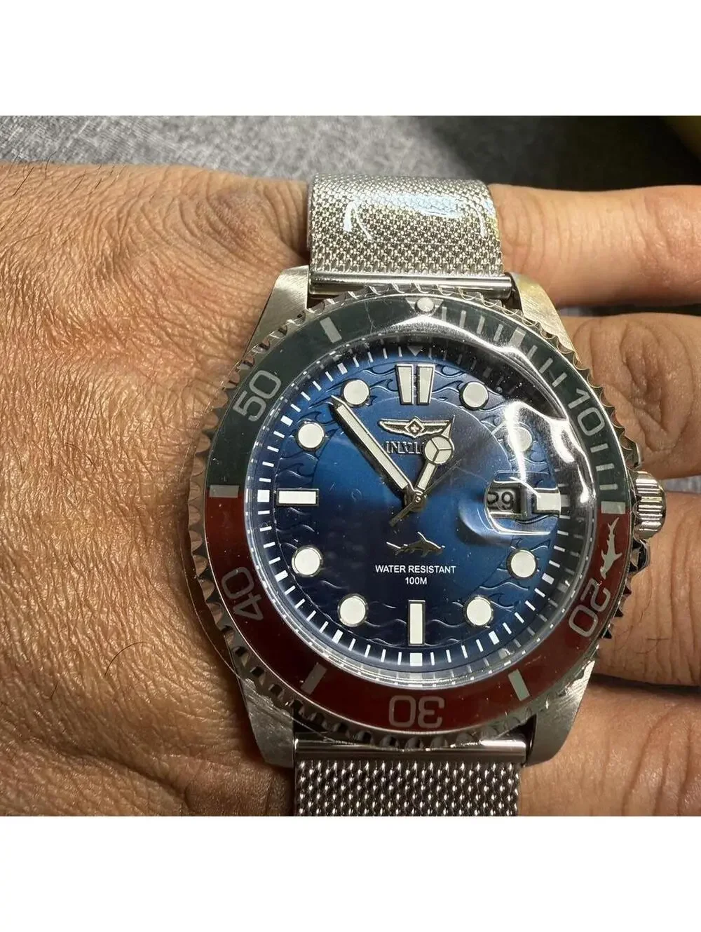 Invicta Pro Diver Curve Mens Watch 43mm, Brand New 47175 NWT